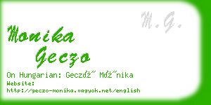 monika geczo business card